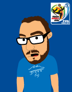 The animated comedy web series - sika in a maradona t-shirt dureing the world cup in south africa 2010